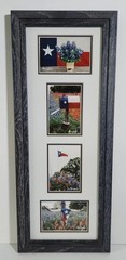Vintage Richard Korczynski Texas Flag & Bluebonnet Original Photo Collage