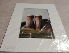 Chase Farm Lincoln RI Day Signed 1994 Historical Photograph Barn and Farm Silos