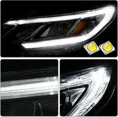 Headlight Assembly Replacement W/Bulbs for 2015-2016 Honda CR-V Halogen Headlamp