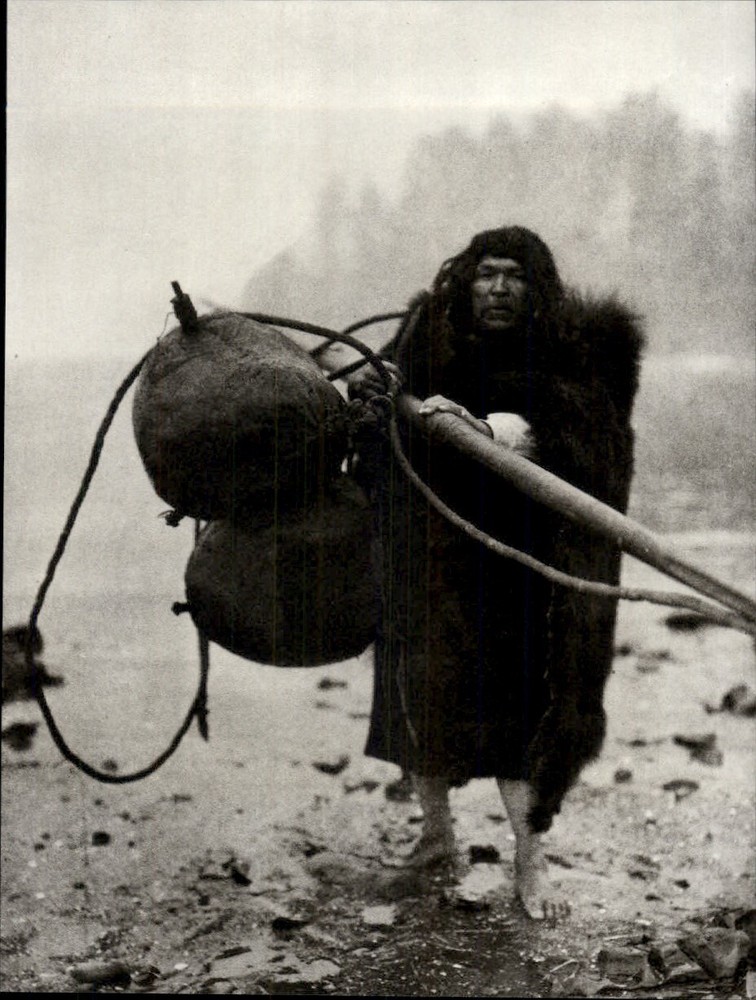 1972 Original Edward Curtis Makah The Whaler Native American Art Photo Gravure