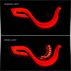 LED Streak Tail Lights Pair for FRS BRZ (Black)