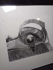 Black and white matted Original 9.5″ x 7.5″ art photo in 16″x12.25″ frame OOAK