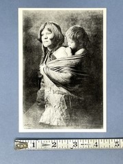 Hopi Mother & Child Photograph by Edward S. Curtis (1868-1952) Art Print Card