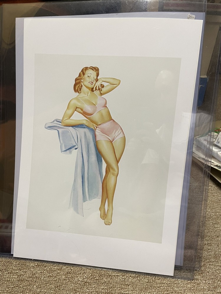 1940’s 50’s Repro Photo Lithography 13×19 Pinup Lot Of 6 Beautiful