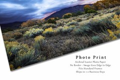 Taos Mountain Photography Print: New Mexico Rocky Mountain Landscape Photo