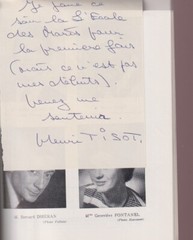 Programmes Comédie Française L’École des Maris Autographed Henri TISOT