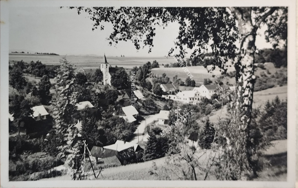 Postcard photo Czech Republic Silesia Nieder Heinzendorf Sudetengau F22