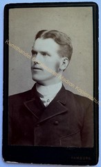 orig. CDV photo photograph picture old Mr. Mann fashion around 1889 Noodt Hamburg