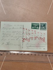Postcard postcard Eindhoven Philips factory 1930 sent to Stuttgart MF2