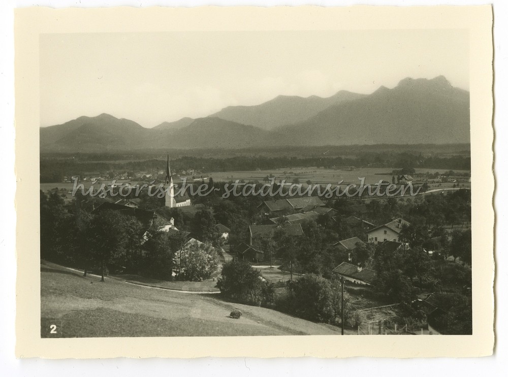 Bayrischzell 1951 LK Miesbach Church Local View Old Photo 1950s