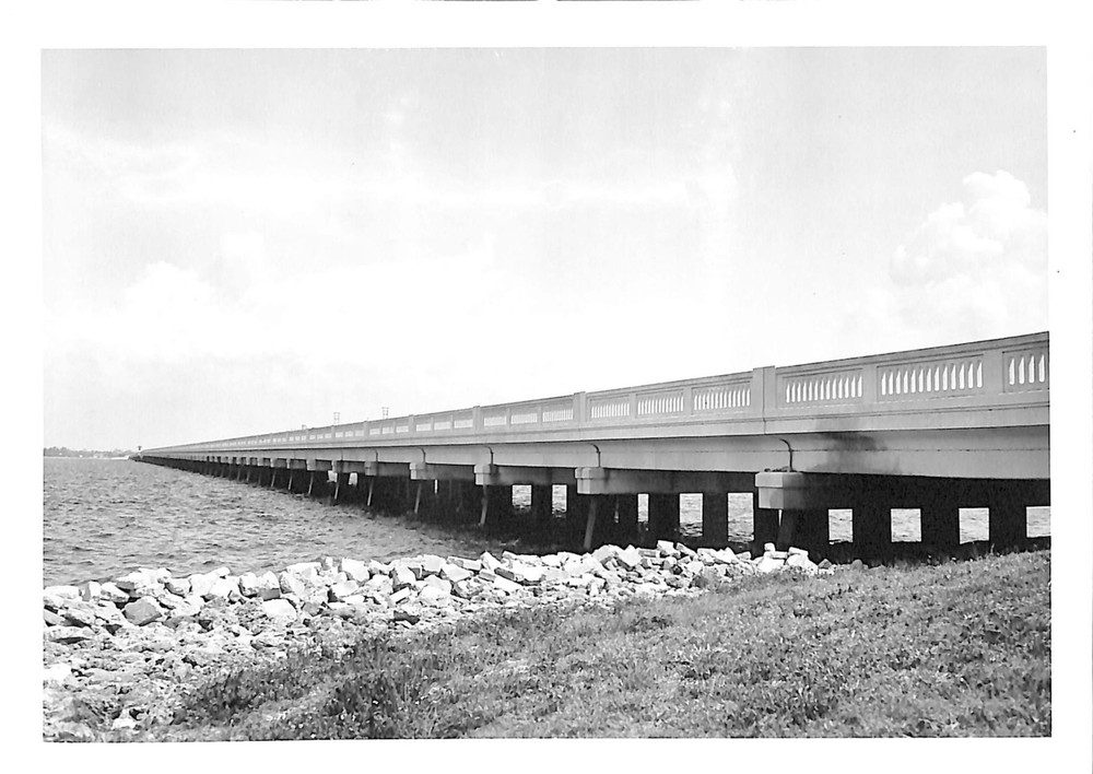 Bridge At Punta Gorda Florida 1938 Enhanced Reprint Photograph