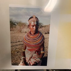 Portrait Photography Print of Samburu Woman in Traditional Jewelry