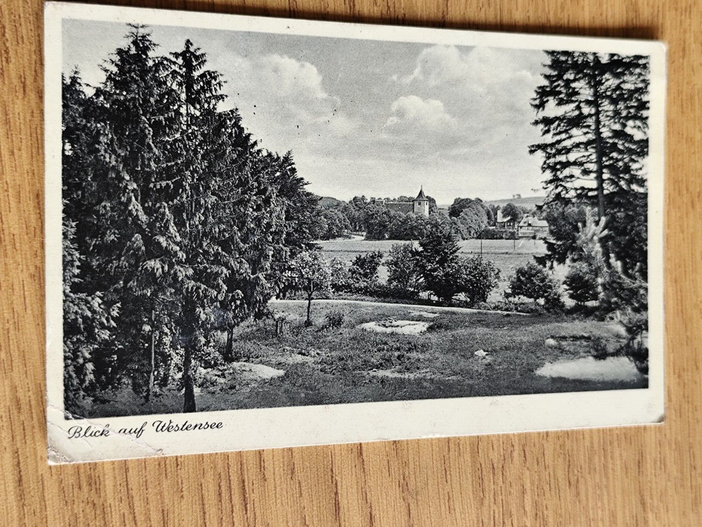 Postcard field post postcard Westensee Beckmanns Gasthof FG