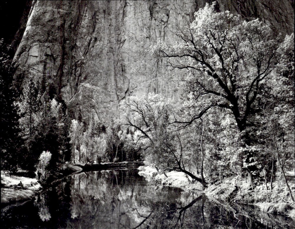 1972 1939 Ansel Adams Autumn River Scene Yosemite National Park Art Photo