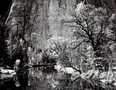 1972 1939 Ansel Adams Autumn River Scene Yosemite National Park Art Photo
