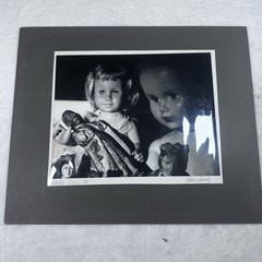 Bob Lundy Signed “Dolls Series III” B&W Art Photograph Matted 17×20 Print