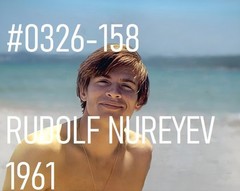 VINTAGE MALE PORTRAIT #0326-158 -rudolf nureyev 1961 -freeShipping/usa