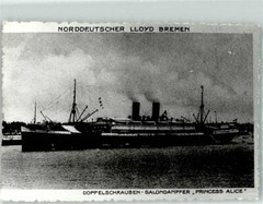 39273588 – North German Lloyd Bremen Twin Screw Saloon Steamer Princess