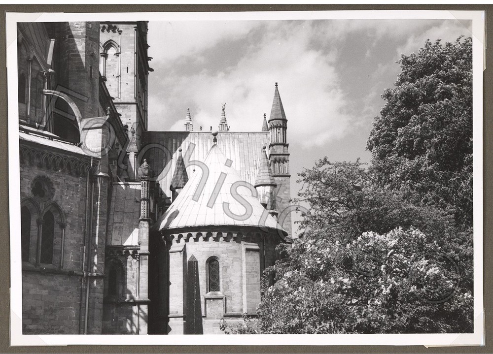 Photo Norway Trondheim Nidaros Cathedral Cathedral Choir Apse Architecture 1960s