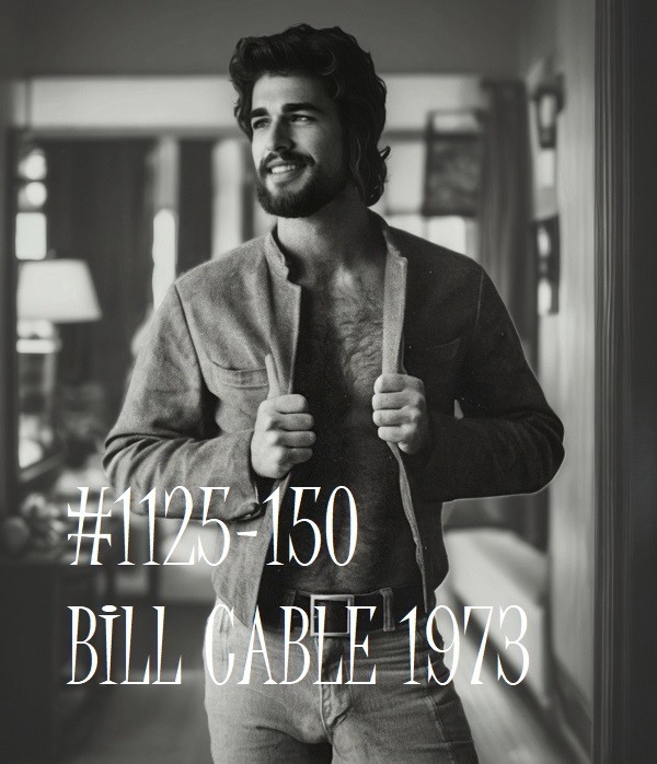 VINTAGE MALE PORTRAIT #1125-150 -bill cable 1973 freeShip/USA