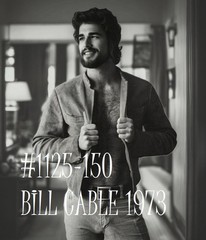 VINTAGE MALE PORTRAIT #1125-150 -bill cable 1973 freeShip/USA