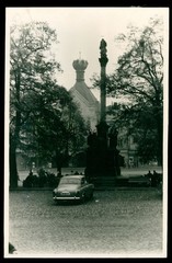 Leitmeritz 1958 – Plague Column – 1950s Czech Republic Litomerice – Photo 9x13cm