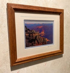 Grand Canyon orig photo framed 9.5 x 11.5 color photo signed James Thompson