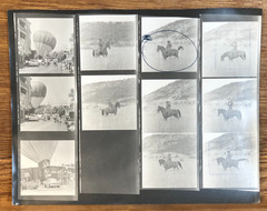 NEWLY FOUND! Hendrickson PHOTO Contact Sheet Proof & Negatives COWBOY ON HORSE