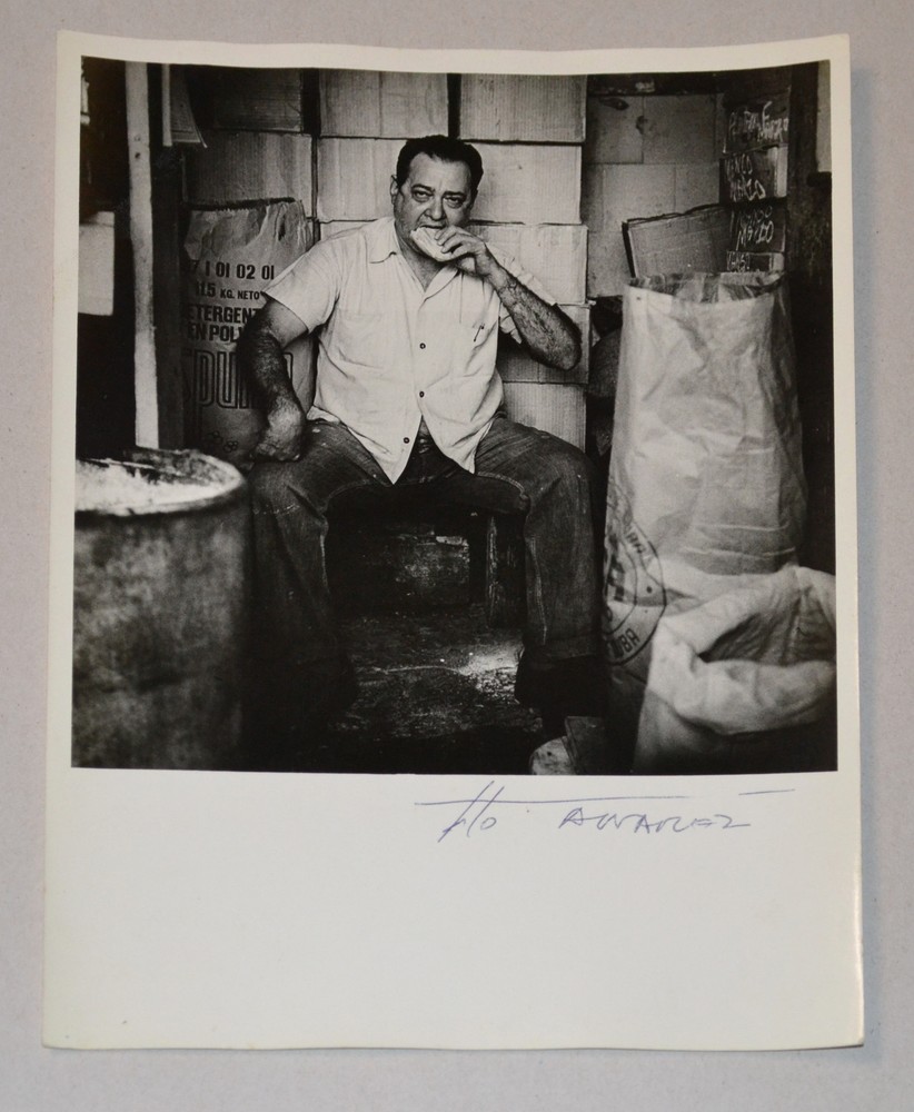 TITO ALVAREZ B&W Photograph.Signed»Bodeguero»Original Cuban Fine art.Arte Cubano