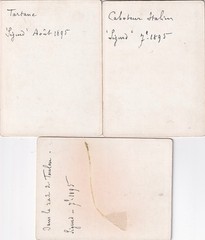 3 x Photo on Cardboard – Ships Sailing Ships in France – 1895