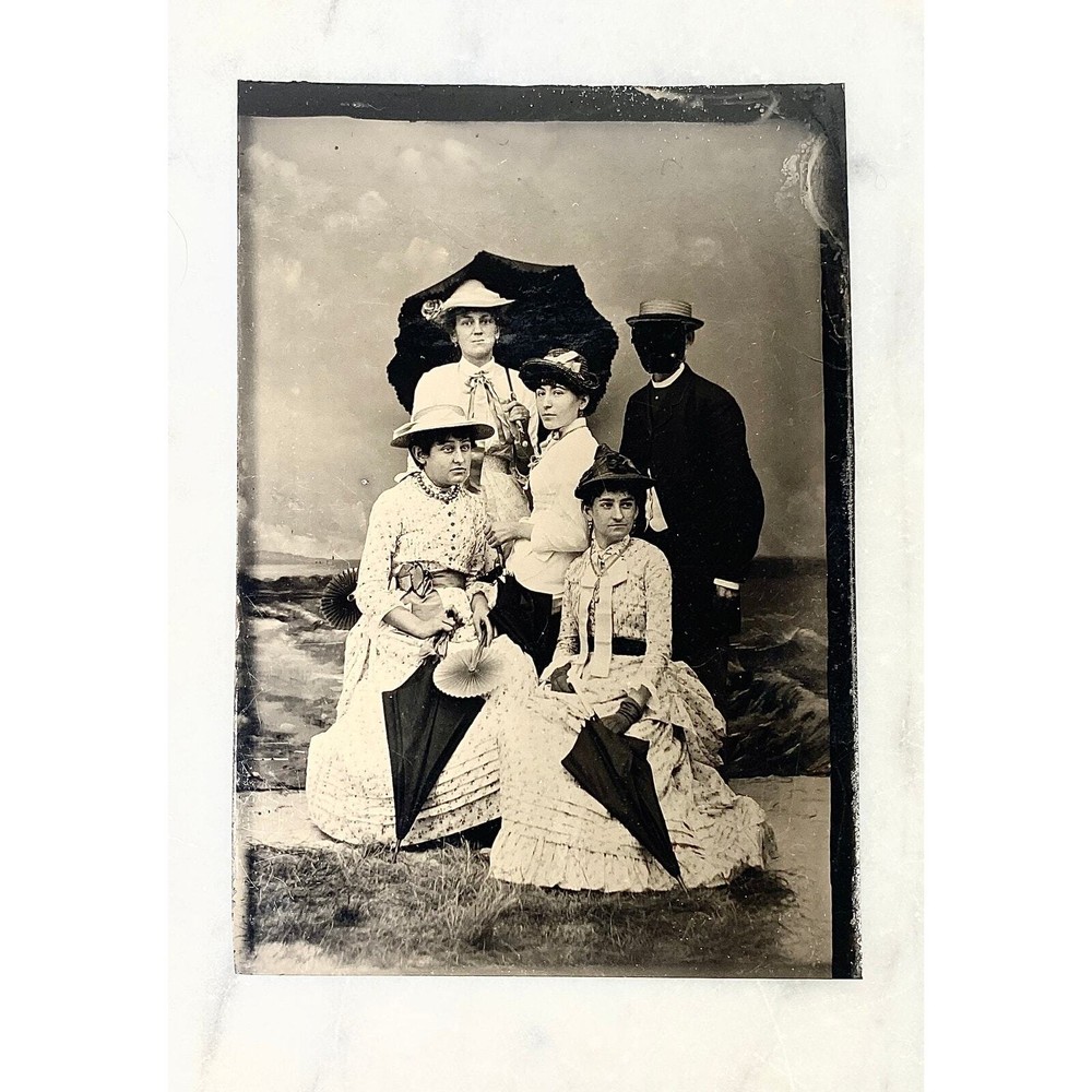 Tintype of a Seaside Ladies minus the Man