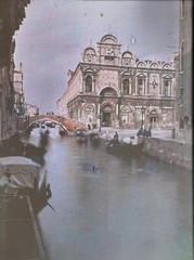 Rare Autochrome / Rare Vintage Autochrome Glass / View of Venice. Italy. 1910