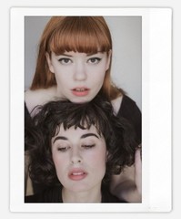 Art pinup models Olive Glass + Sierra McKenzie Instax Wide Instant Film Print