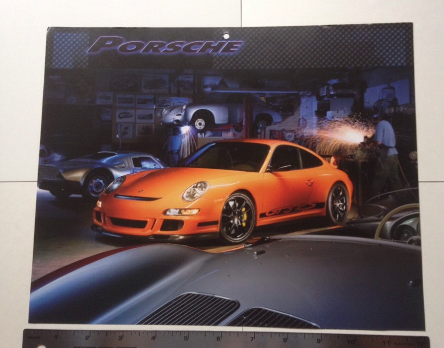 Porshche 911 GT3 RS Poster Calender Cut Out Photo 12″ X 9.5″ Super Car