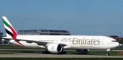 Emirates Boeing 777-300ER at London Heathrow Airport