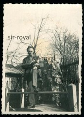 Reichenberg Sudetenland – Man with Cat on Arm – 1930s – Liberec – Photo 6x8cm