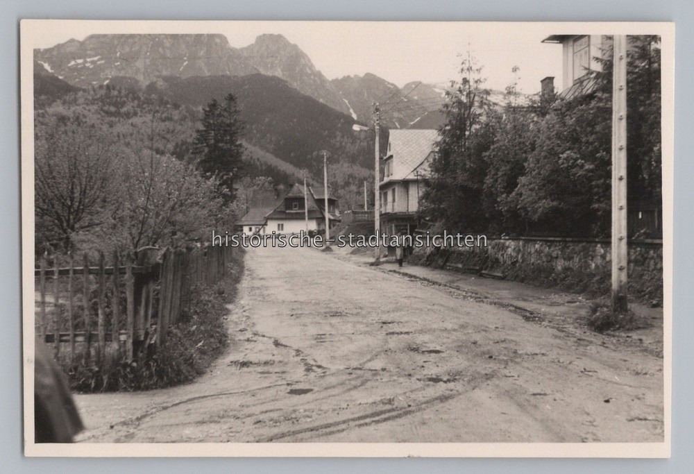 Zakopane Polen 1965 – Strazyskatal mit Giewont – Altes Foto 1960er