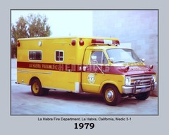 1979 La Habra Fire Dept. Paramedic Unit 31 New 8×10 Unframed Photo VFRPBT_0017
