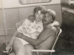 Original photo woman with cigarette, GDR (2)