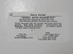 «Angel With Rosebuds» Original Hand-Colored Photography by Garry Seidel