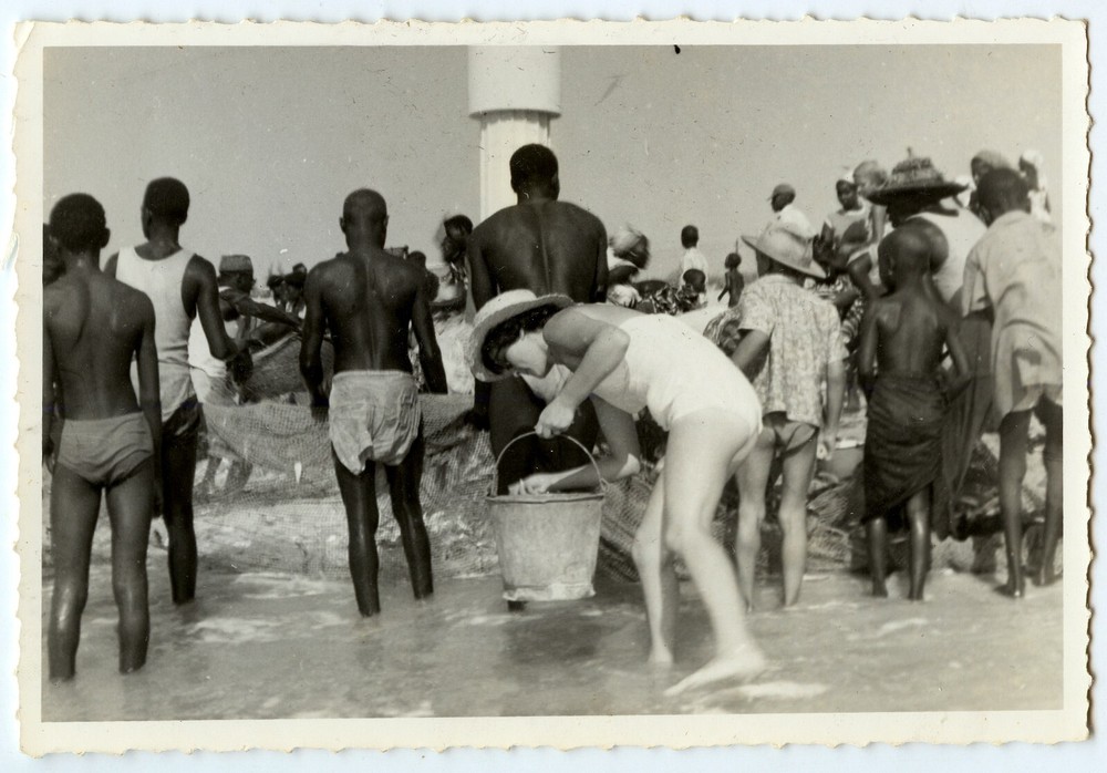 Africa Fishing Scene – Old Photo Year 1950