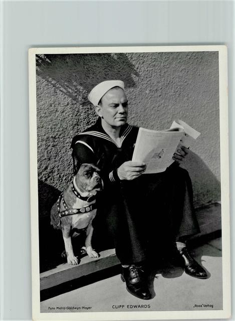 40137849 – Cliff Edwards in Sailor Suit with Dogs Photo 13x18cm