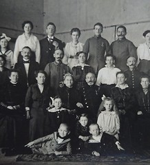 Old Picture Family Photo Golden Wedding Quellmalz Munich 23.11.1919