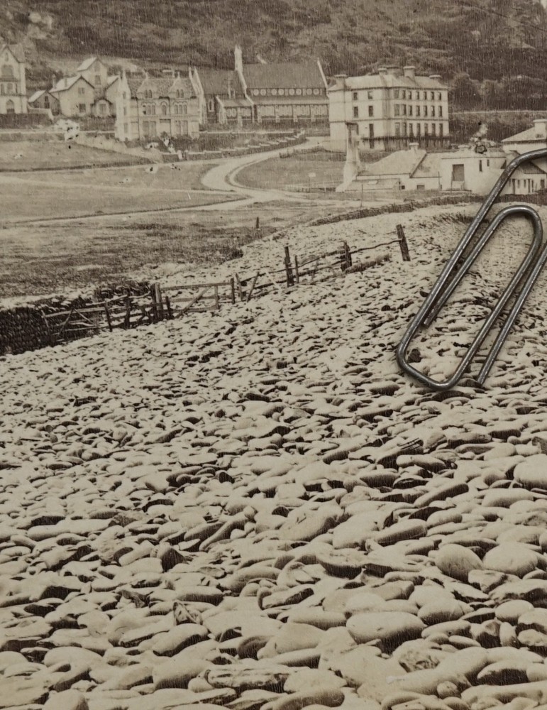 Photo Albumin England View Westward Ho Devon Building House Picture Old Northam