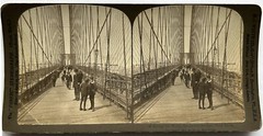 USA US Bridge Brooklyn Bridge 1901 Photo Stereo Vintage PL82L8n