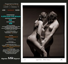 Art Nude «Céleste & Ocèanne #3» 4×6 Sig Mik & Num 9/25 Fine Art Nude Model Photo