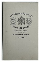 L’homme au ciga By Paul Coutem Vichy C1860 Photo Cdv Vintage Albumine Tirage