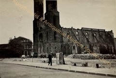 orig. Photo Dresden Sophienkirche 1945 ruins after air raid