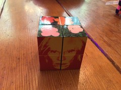 ANDY WARHOL Photo Picture Cube Magic Puzzle D4