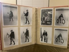 Vintage Motorcycle Parts Shop Advertising Photo Album – Topless Female Model